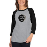 3/4 sleeve raglan shirt