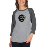 3/4 sleeve raglan shirt