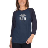 3/4 sleeve raglan shirt